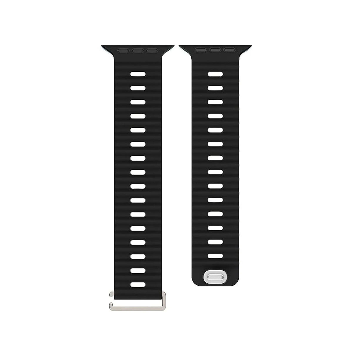 Oceanic Black Watch Strap For Apple