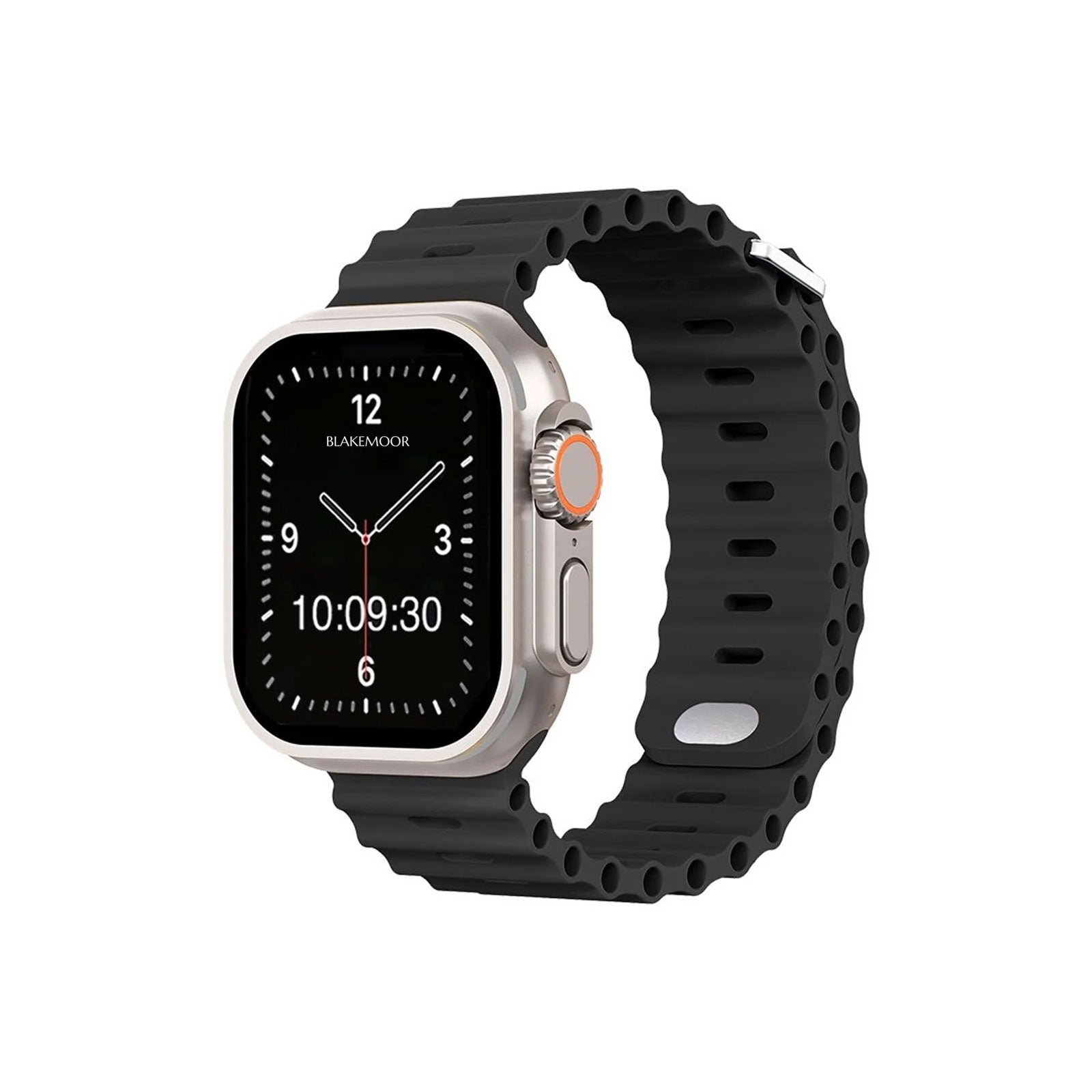 Oceanic Black Watch Strap For Apple