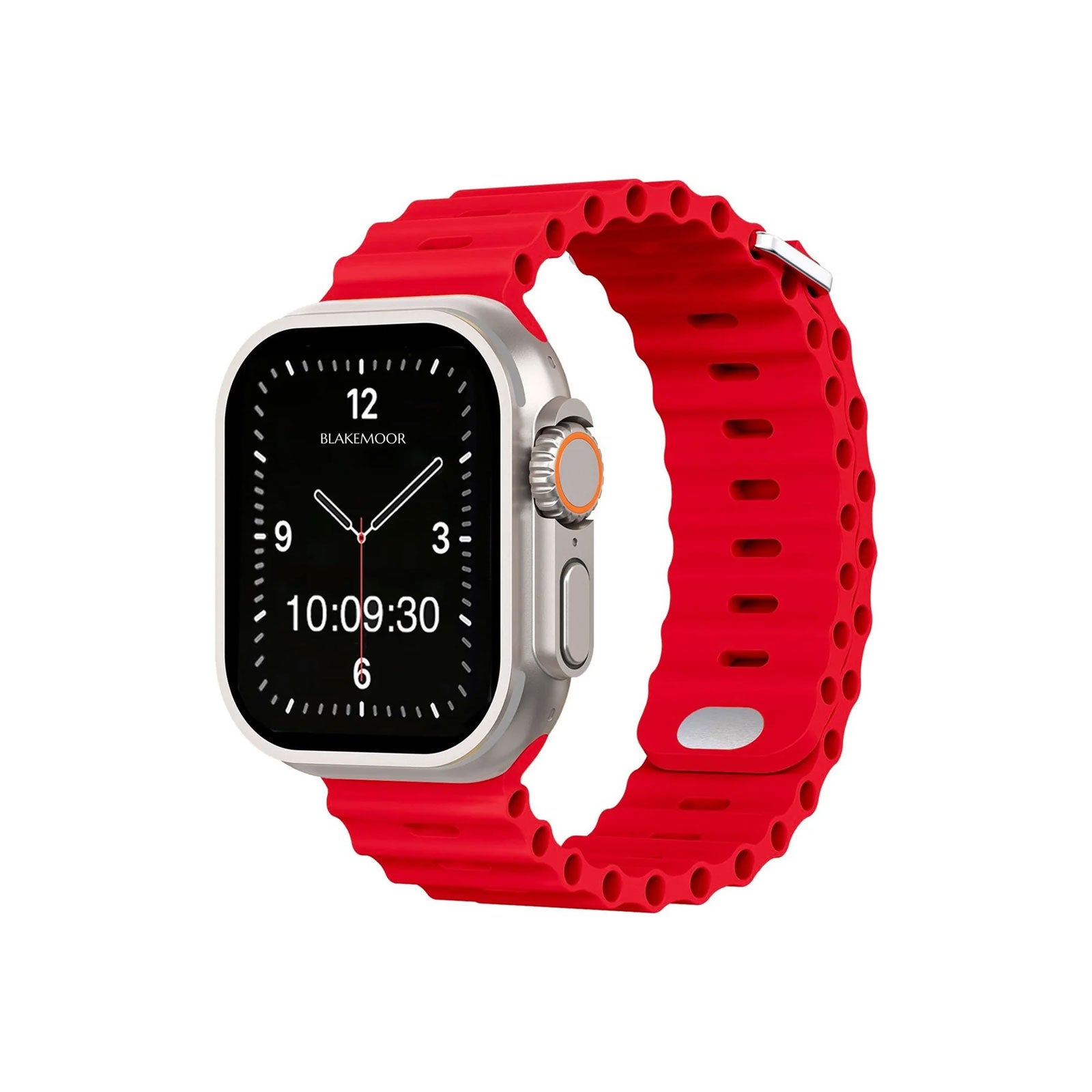 Oceanic Red Watch Strap For Apple