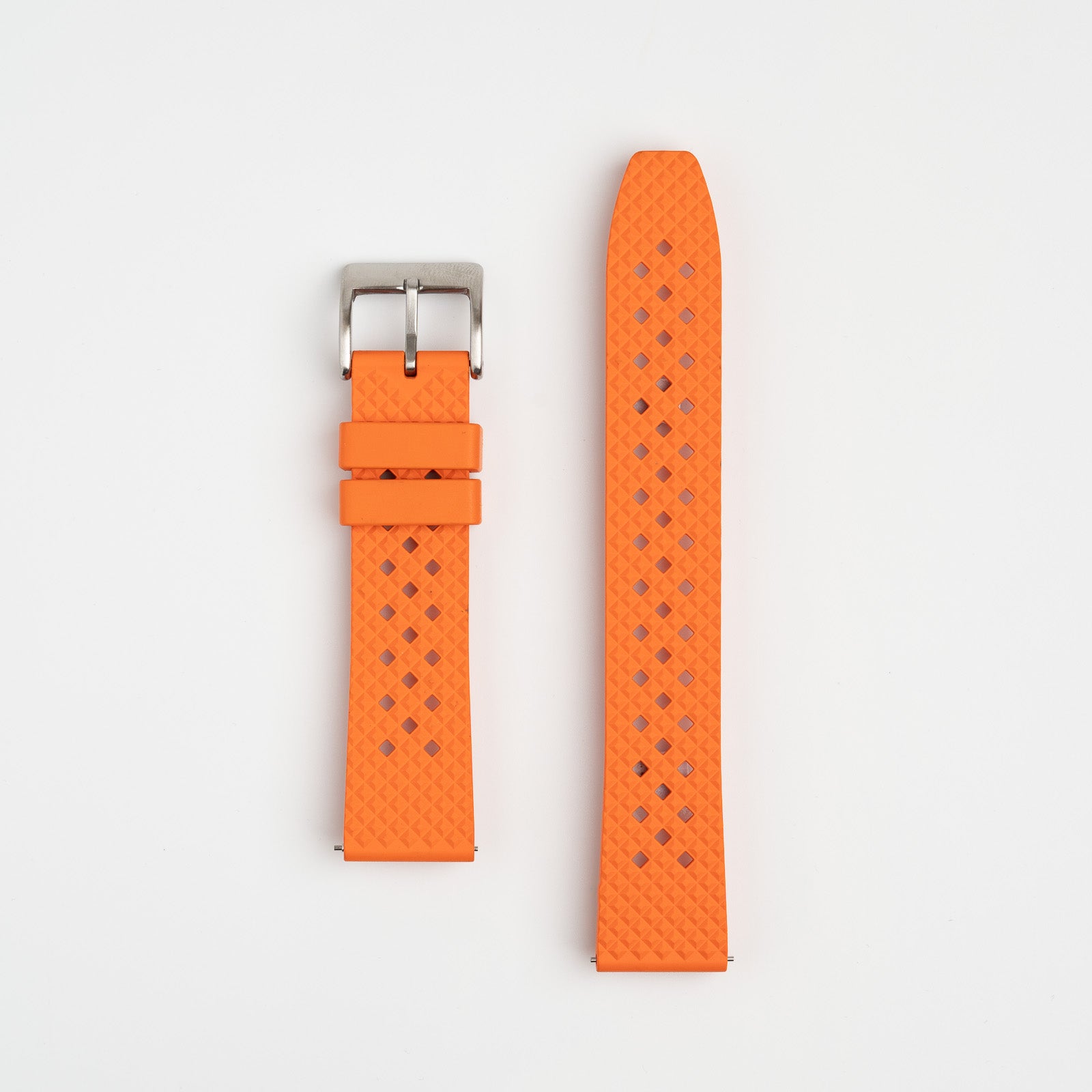 Hex FKM Quick Release Rubber Orange Watch Strap