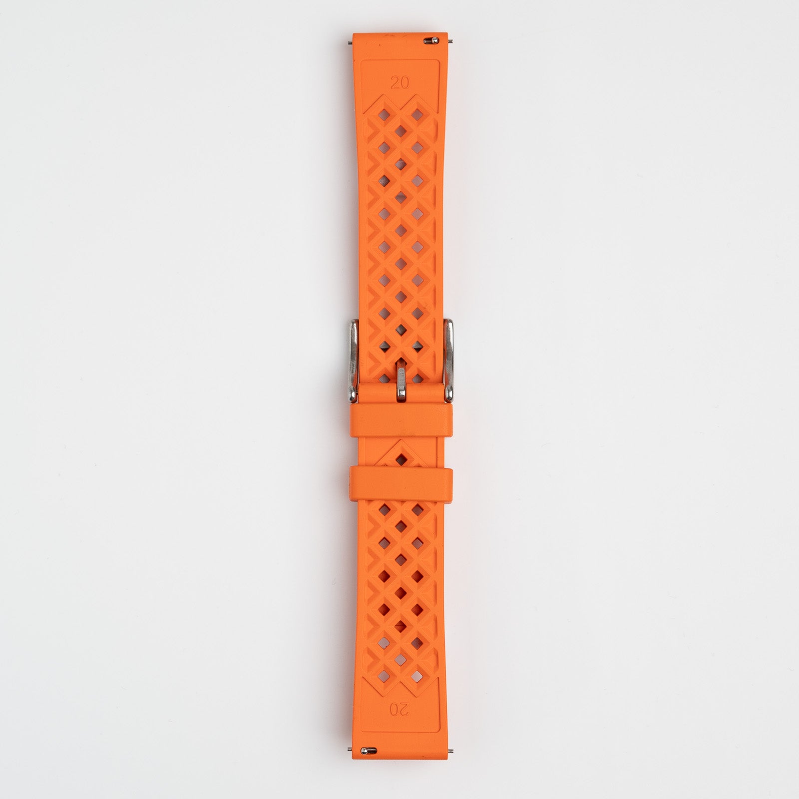Hex FKM Quick Release Rubber Orange Watch Strap