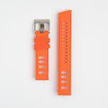 Submerge ISO Dive Orange Watch Strap, both pieces laid flat