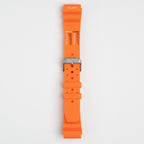 Submerge ND Limits Orange Watch Strap, buckled up, front view
