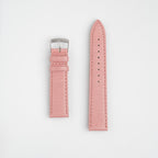 Autentico Lizard Pink Watch Strap, both pieces laid flat