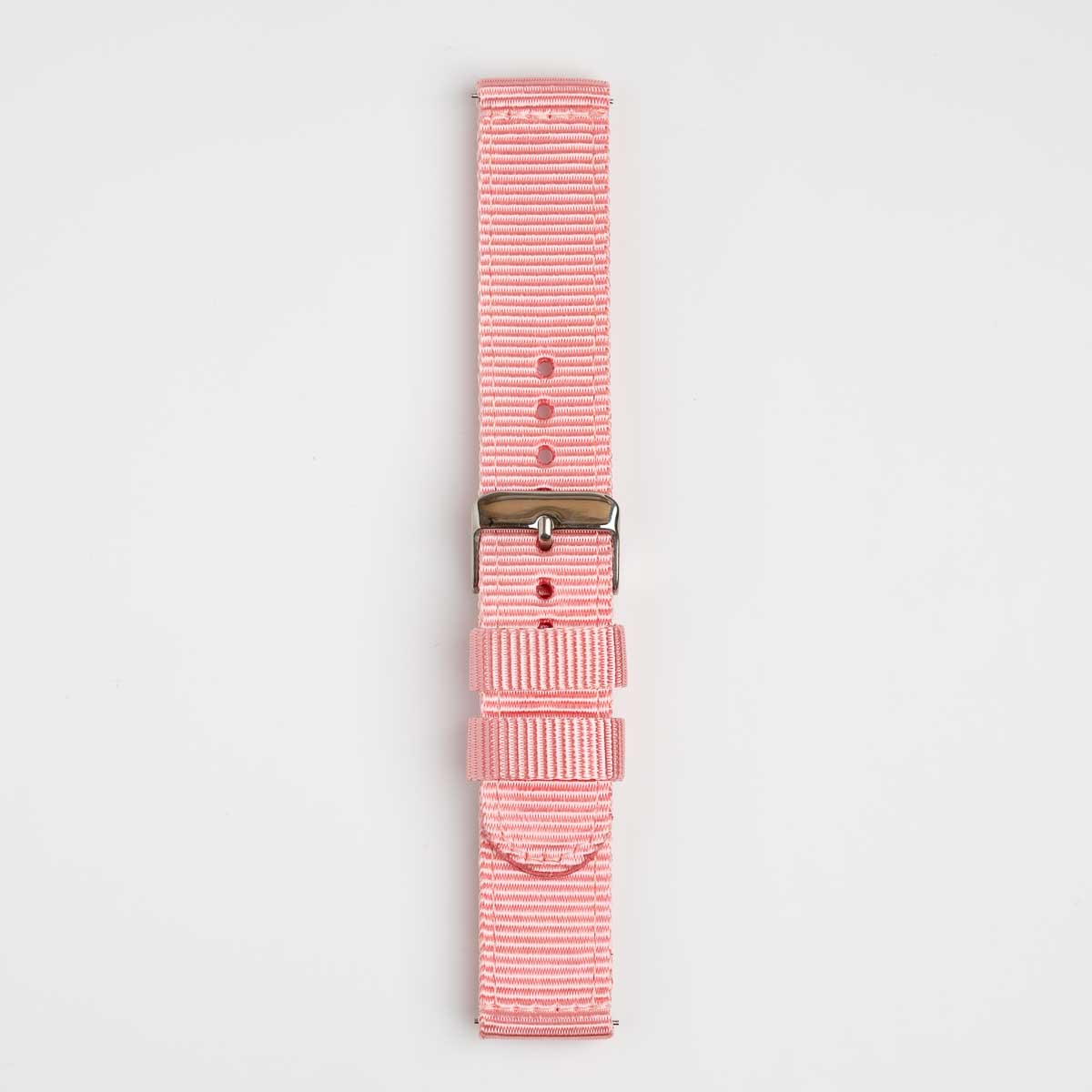 Nylon Quick Release Pink Watch Strap