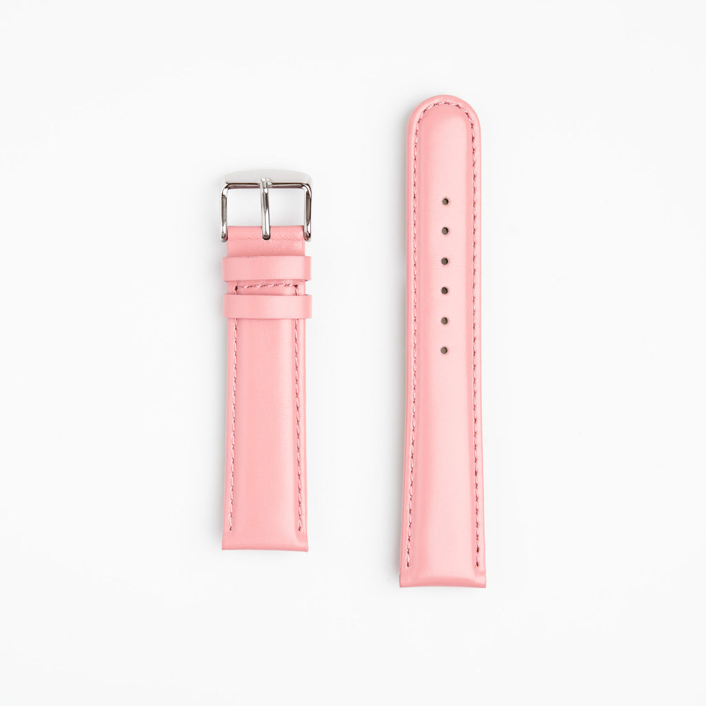 Henley Pink Watch Strap, both pieces laid flat