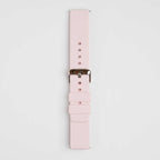 Bare Quick Release Pink Watch Strap, buckled up, front view