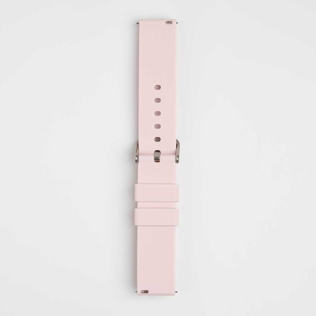 Bare Quick Release Pink Watch Strap, underside showing the lining