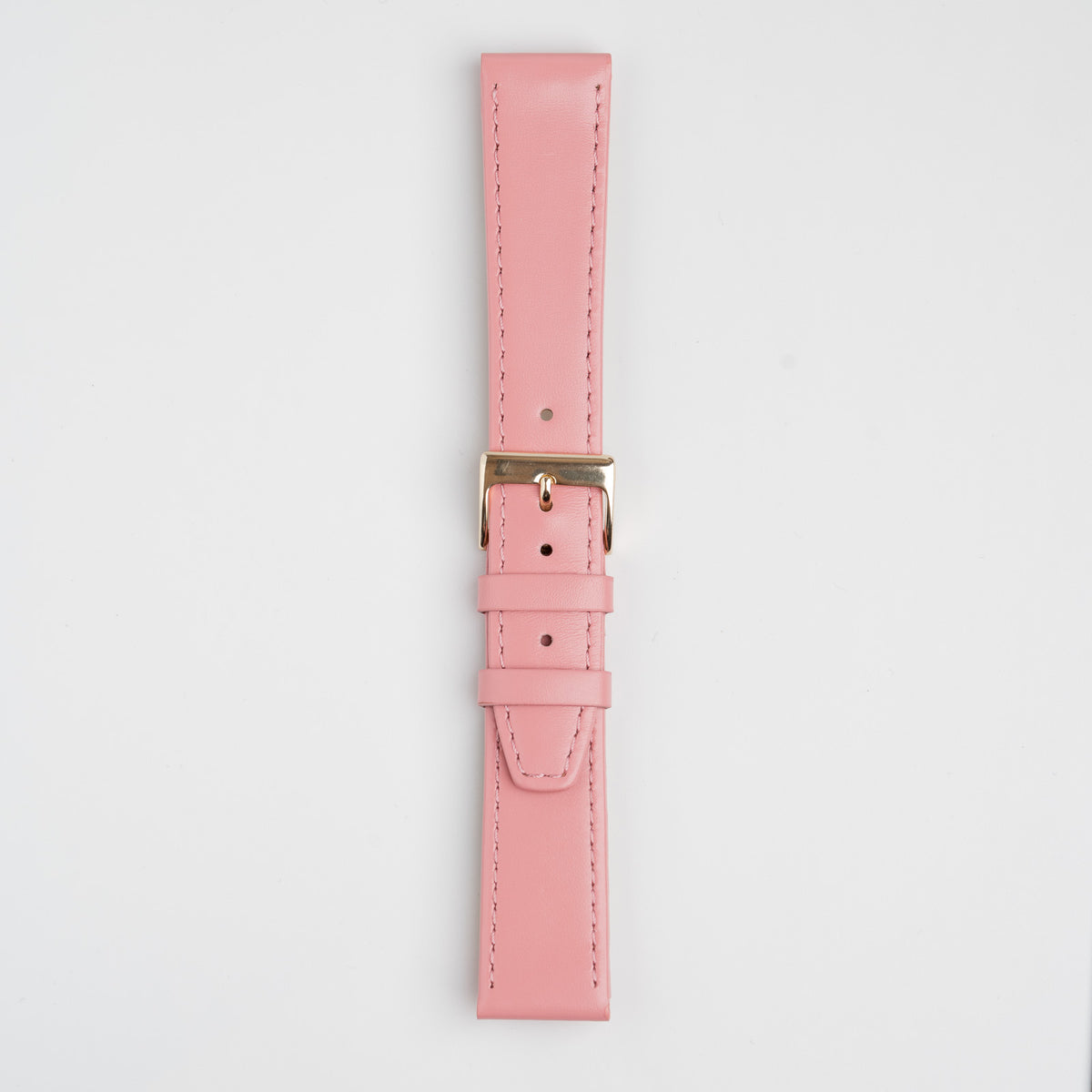 Pink Mayfair Subtle watch strap, buckled, front view