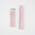 Windsor Smooth Pink Watch Strap, both pieces laid flat