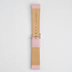 Windsor Smooth Pink Watch Strap, underside showing the lining