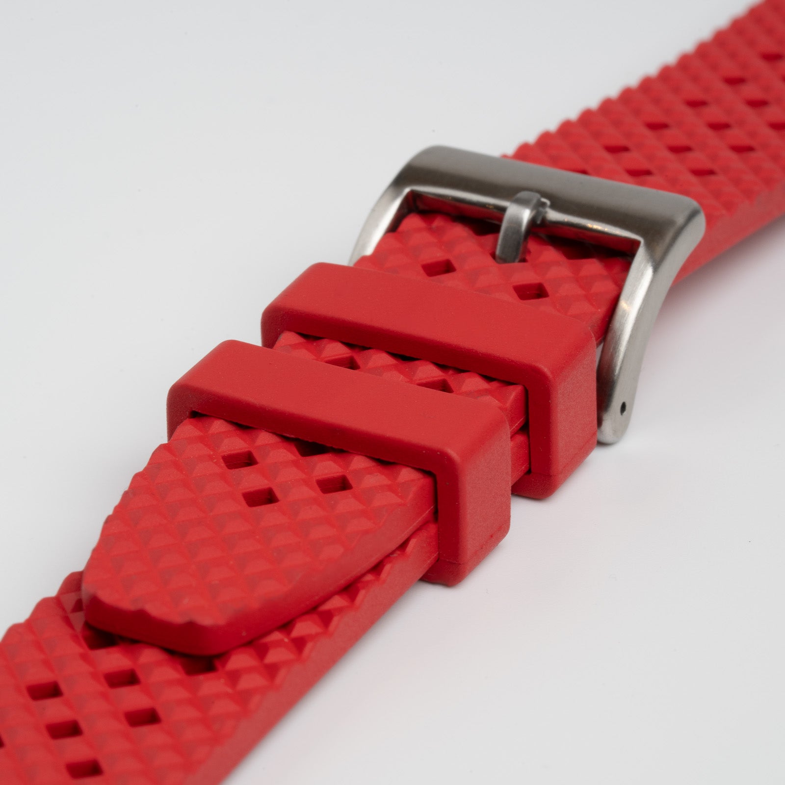 Hex FKM Quick Release Rubber Red Watch Strap
