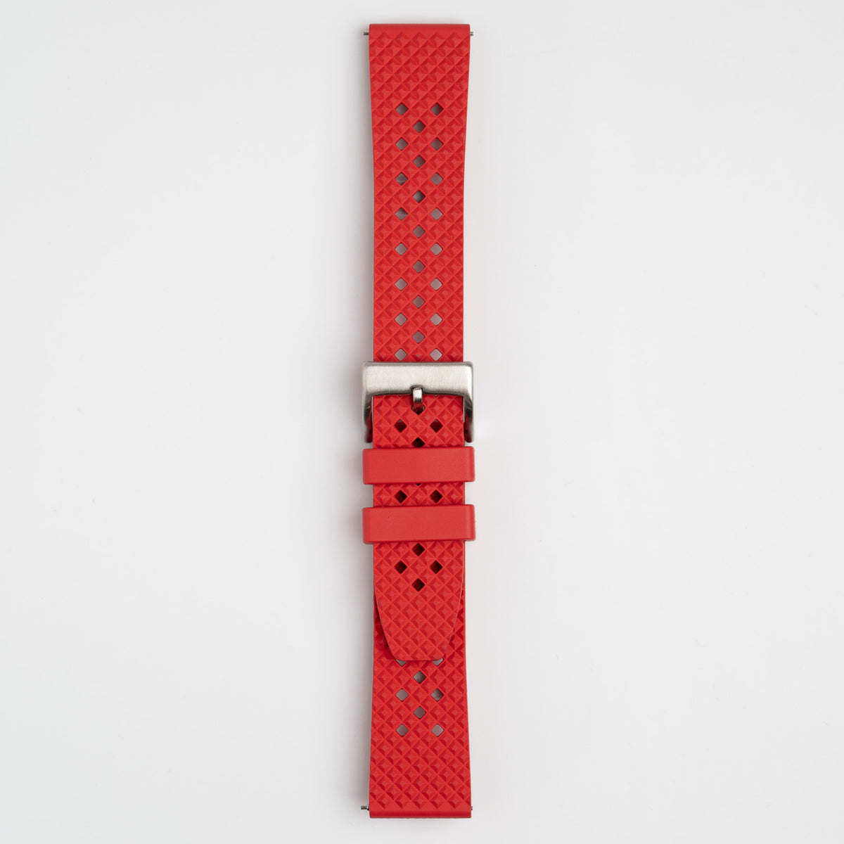 Hex FKM Quick Release Rubber Red Watch Strap