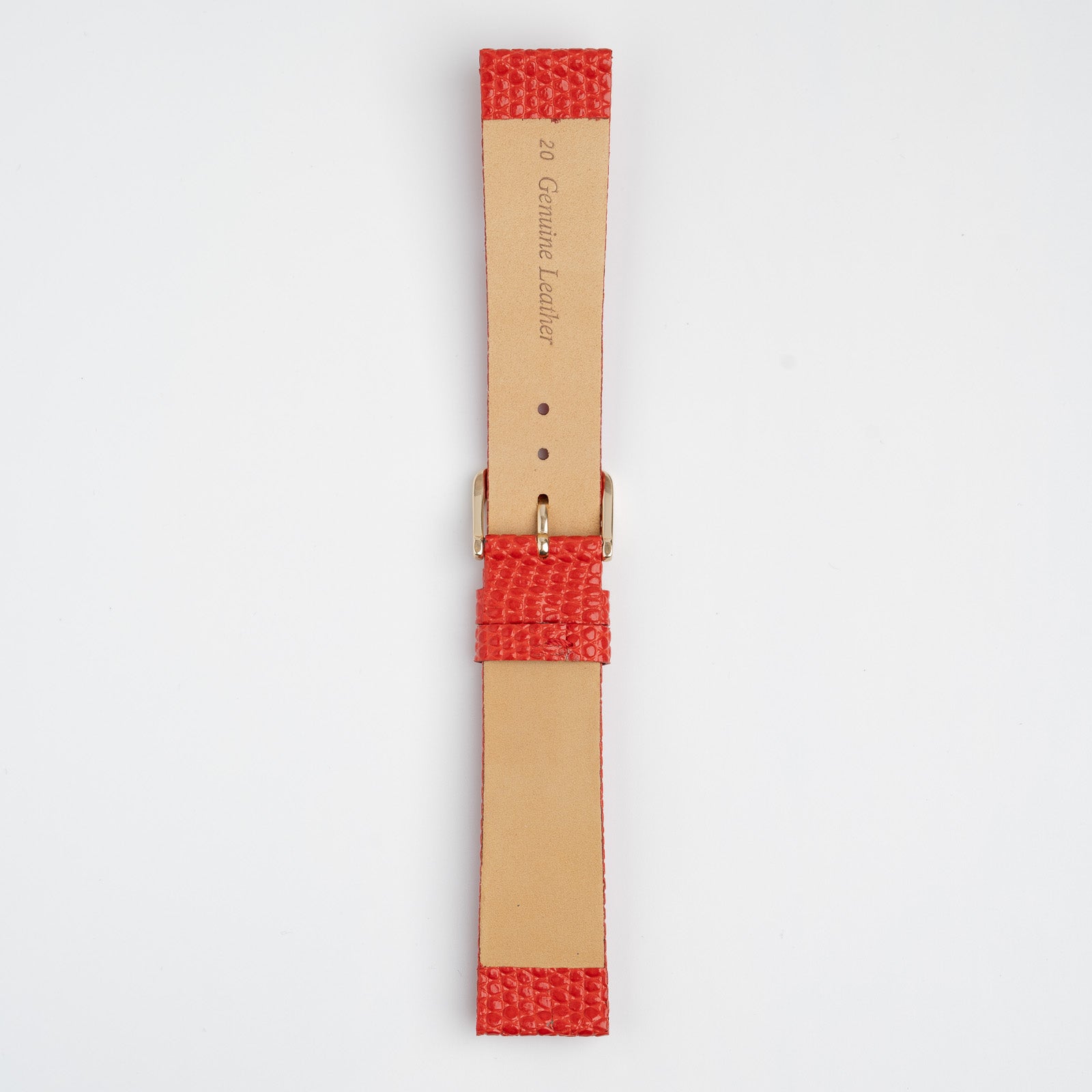 Lizard Flat Red Watch Strap