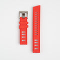 Submerge ISO Dive Red Watch Strap, both pieces laid flat