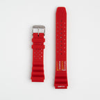 Submerge ND Limits Red Watch Strap, both pieces laid flat