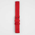 Nylon Quick Release Red Watch Strap, underside showing the lining