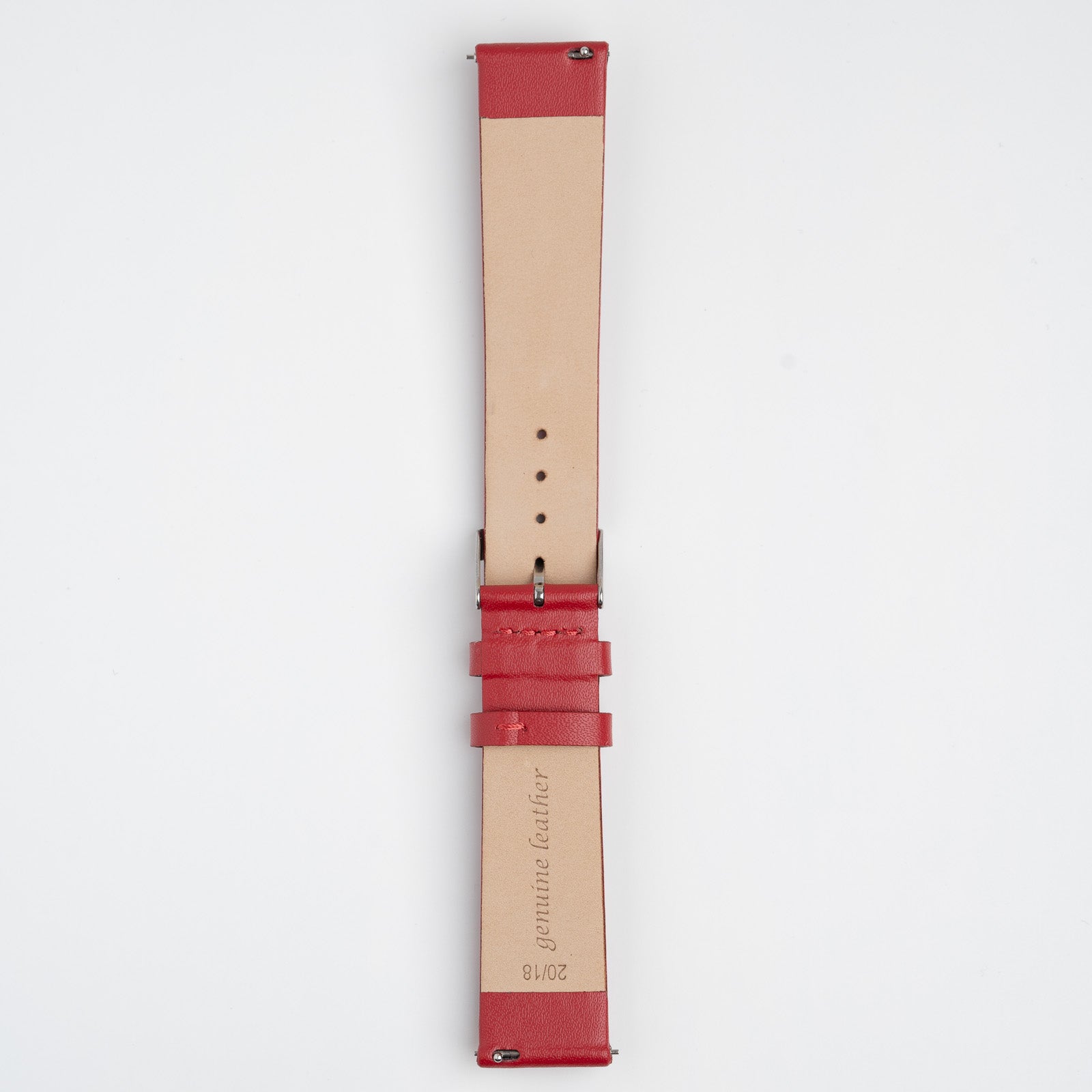 Windsor Smooth Quick Release Red Watch Strap