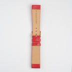 Red Mayfair Subtle watch strap, buckled, back view