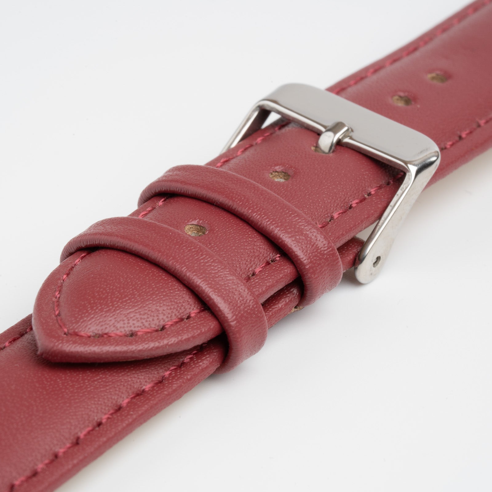 Economy Padded Red Watch Strap