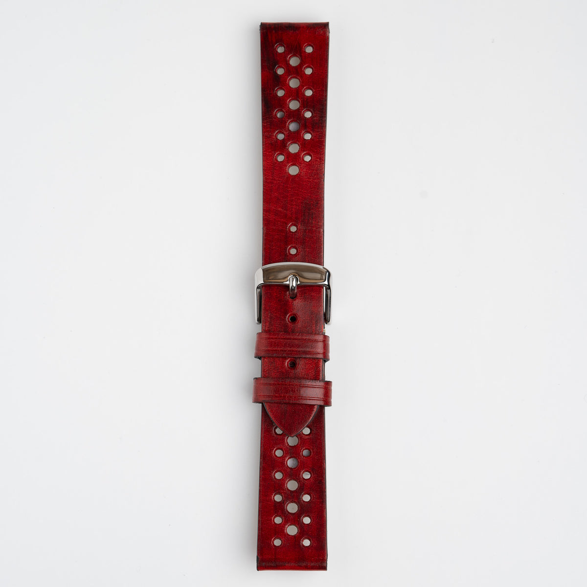 Vintage Rustic Red Watch Strap