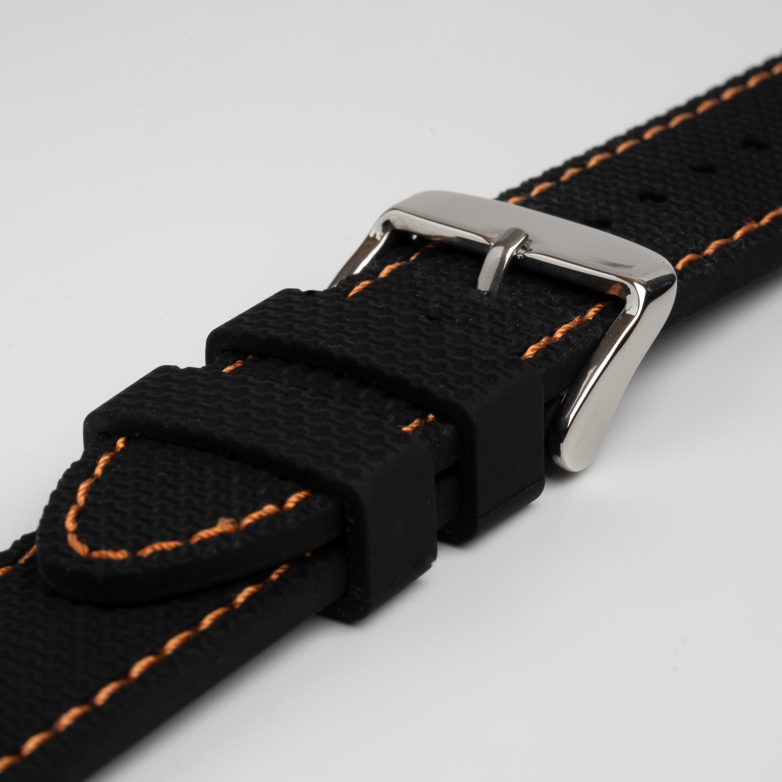 Anthracite Dash Quick Release Orange Watch Strap