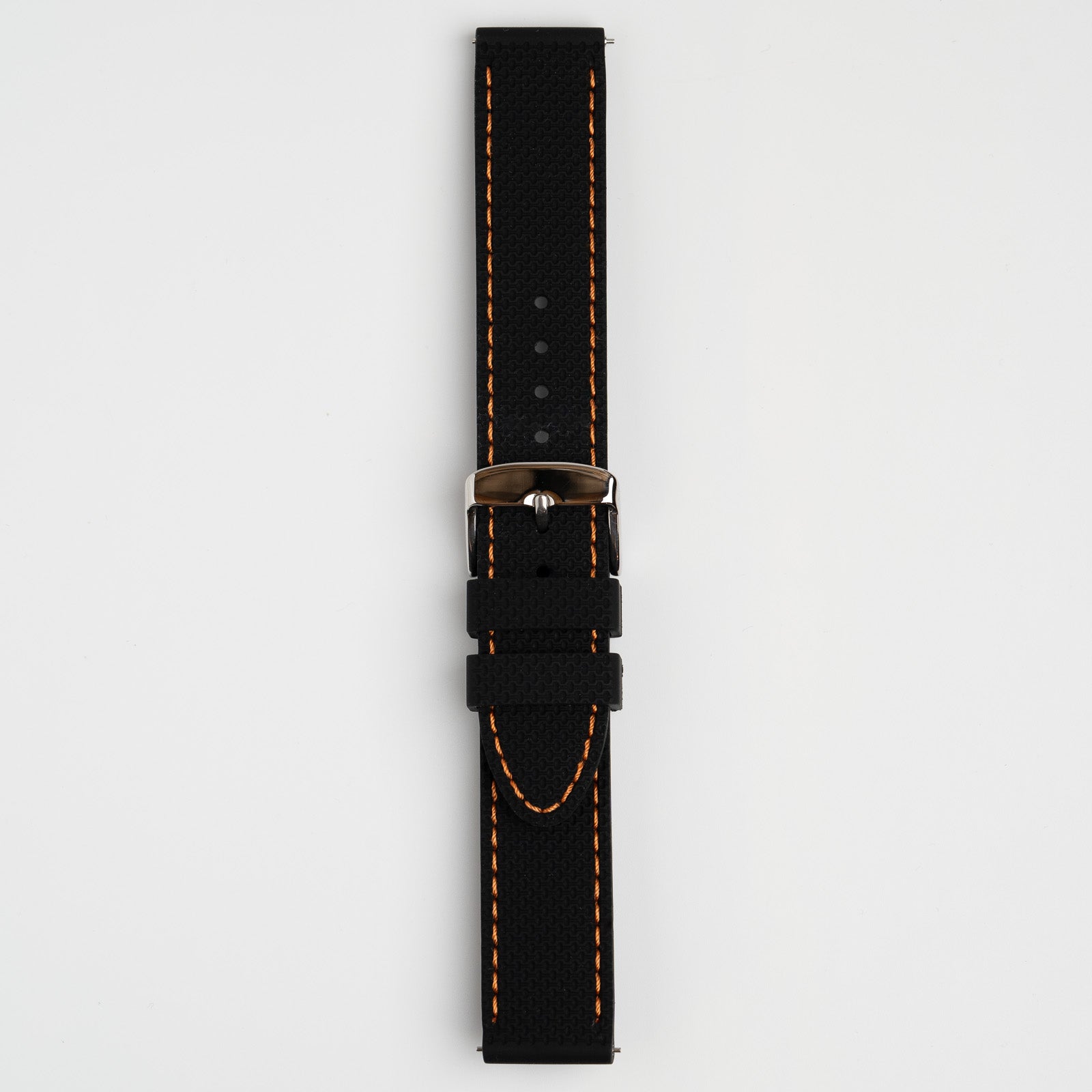 Anthracite Dash Quick Release Orange Watch Strap