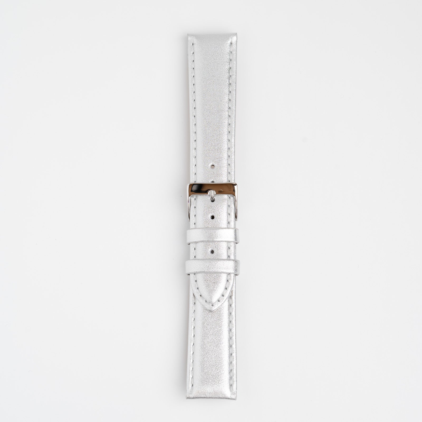 Metallic Silver Watch Strap