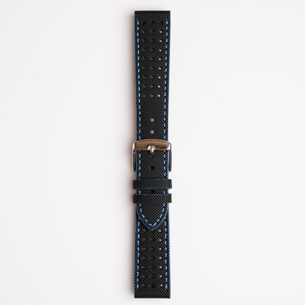 Ocean Sport Black & Blue Stitch Watch Strap