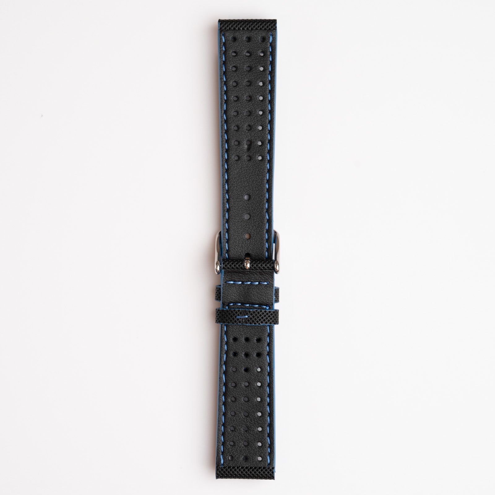 Ocean Sport Black & Blue Stitch Watch Strap