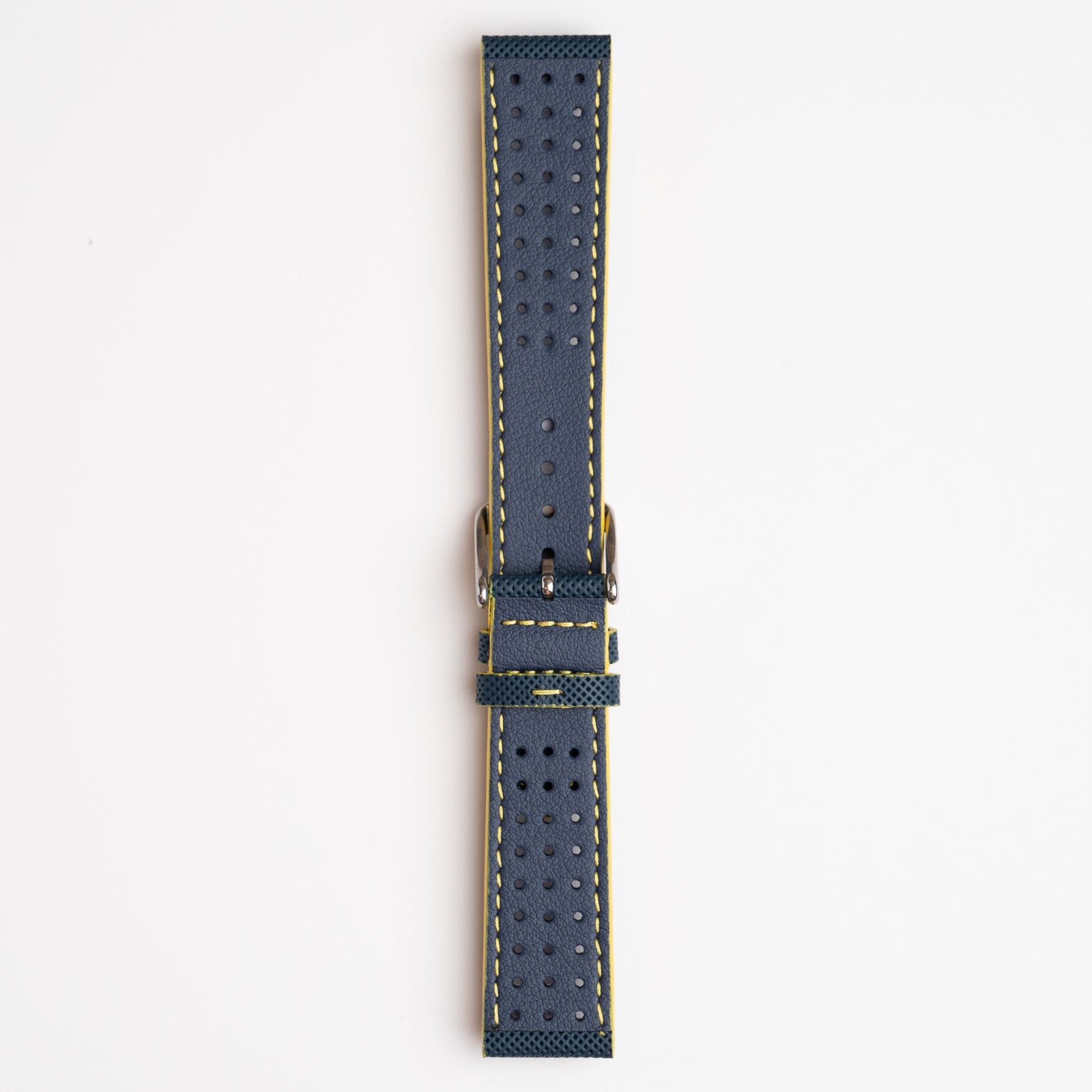 Ocean Sport Blue & Yellow Stitch Watch Strap