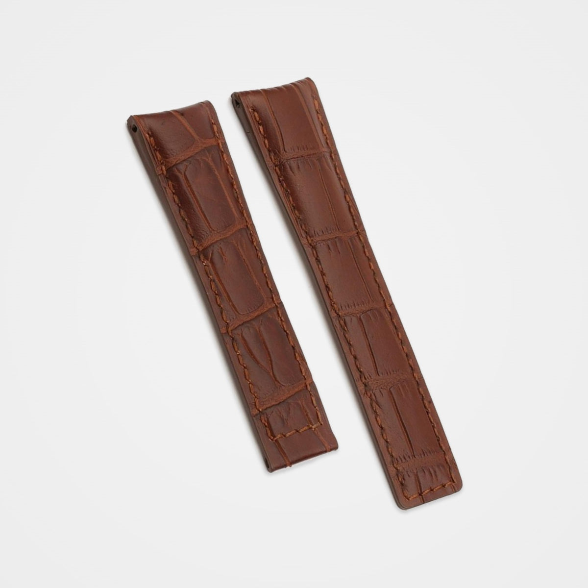 Brown crocodile grain strap for TAG Heuer Grand Carrera 22mm