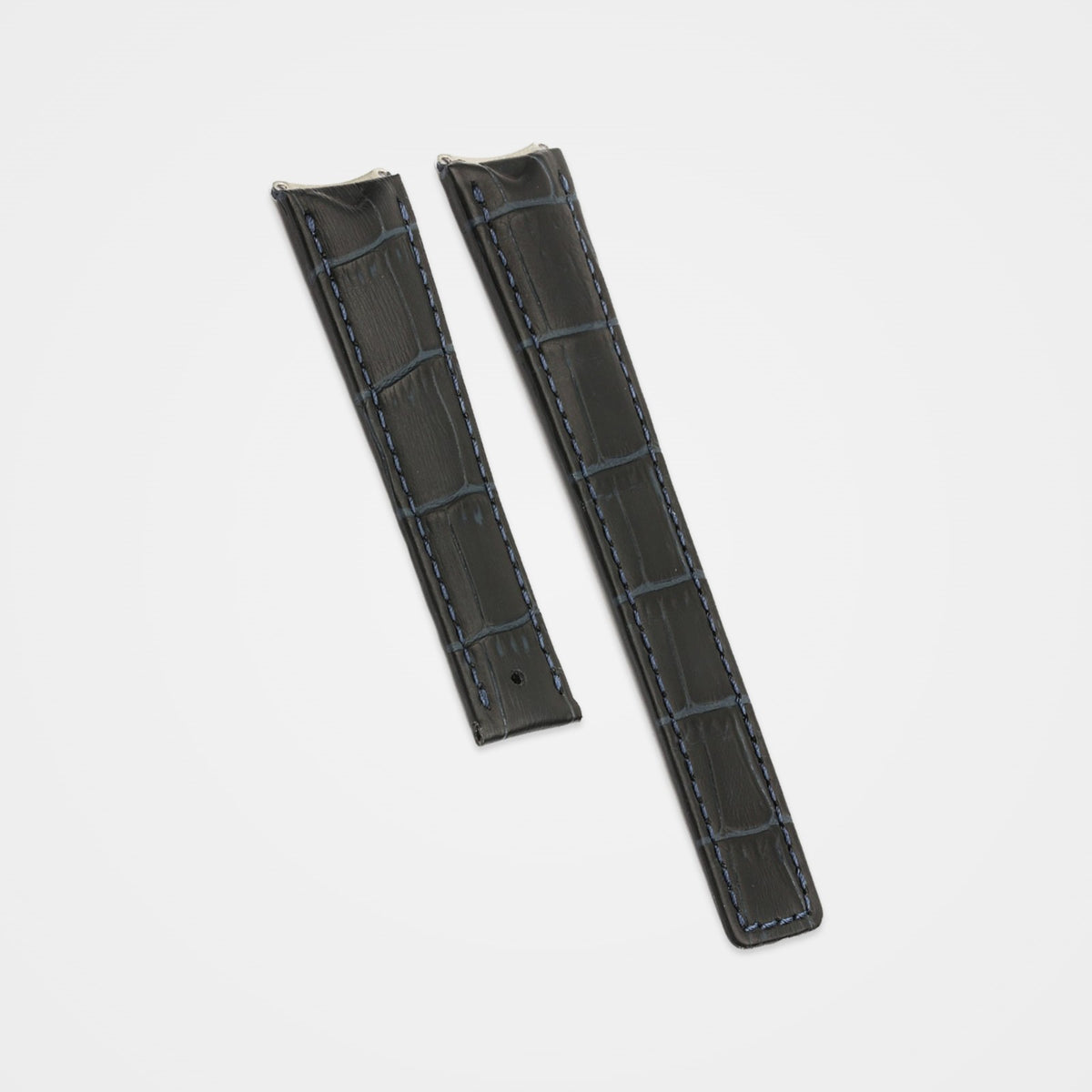 Blue crocodile grain strap for TAG Heuer 6000 Series Gents