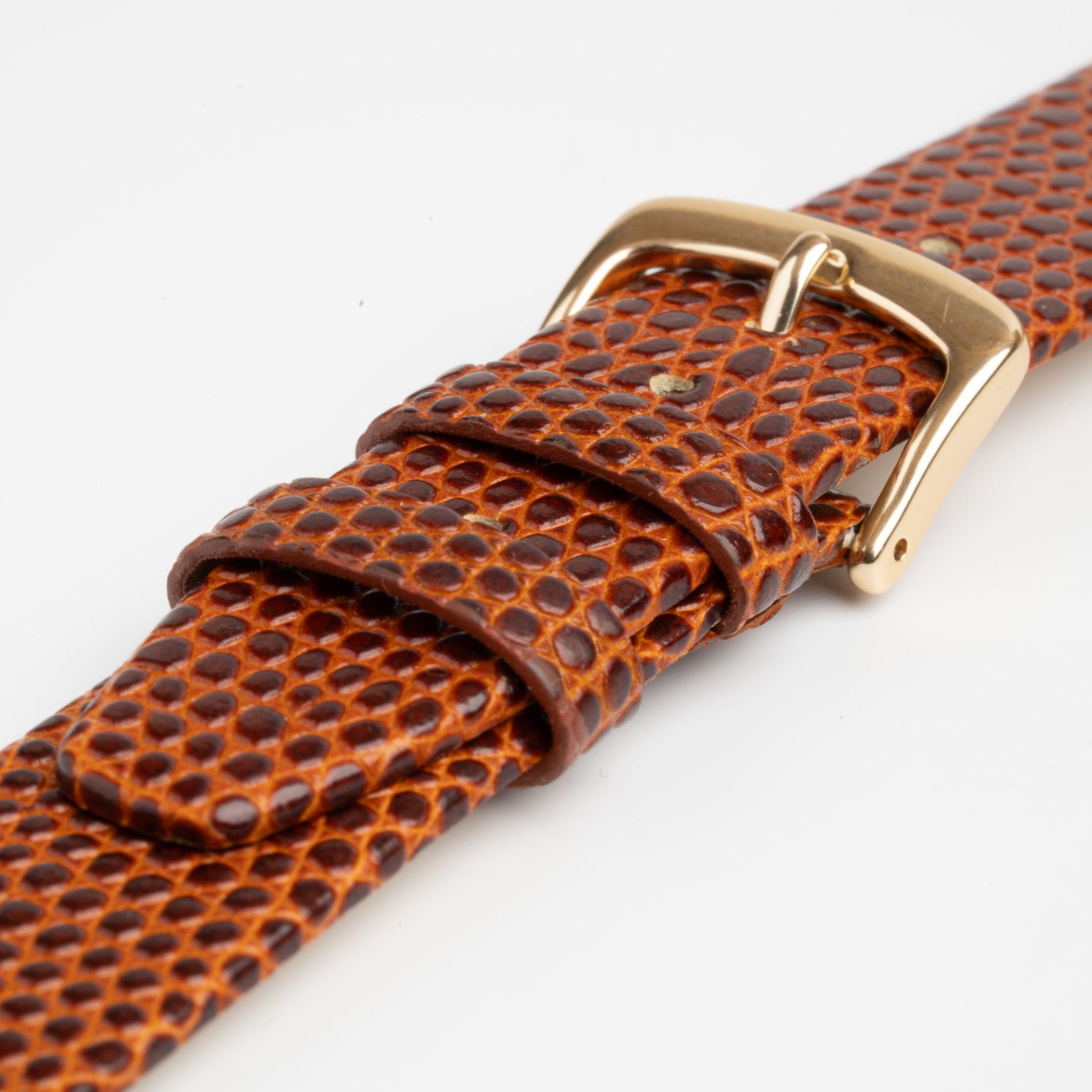 Lizard Flat Tan Watch Strap