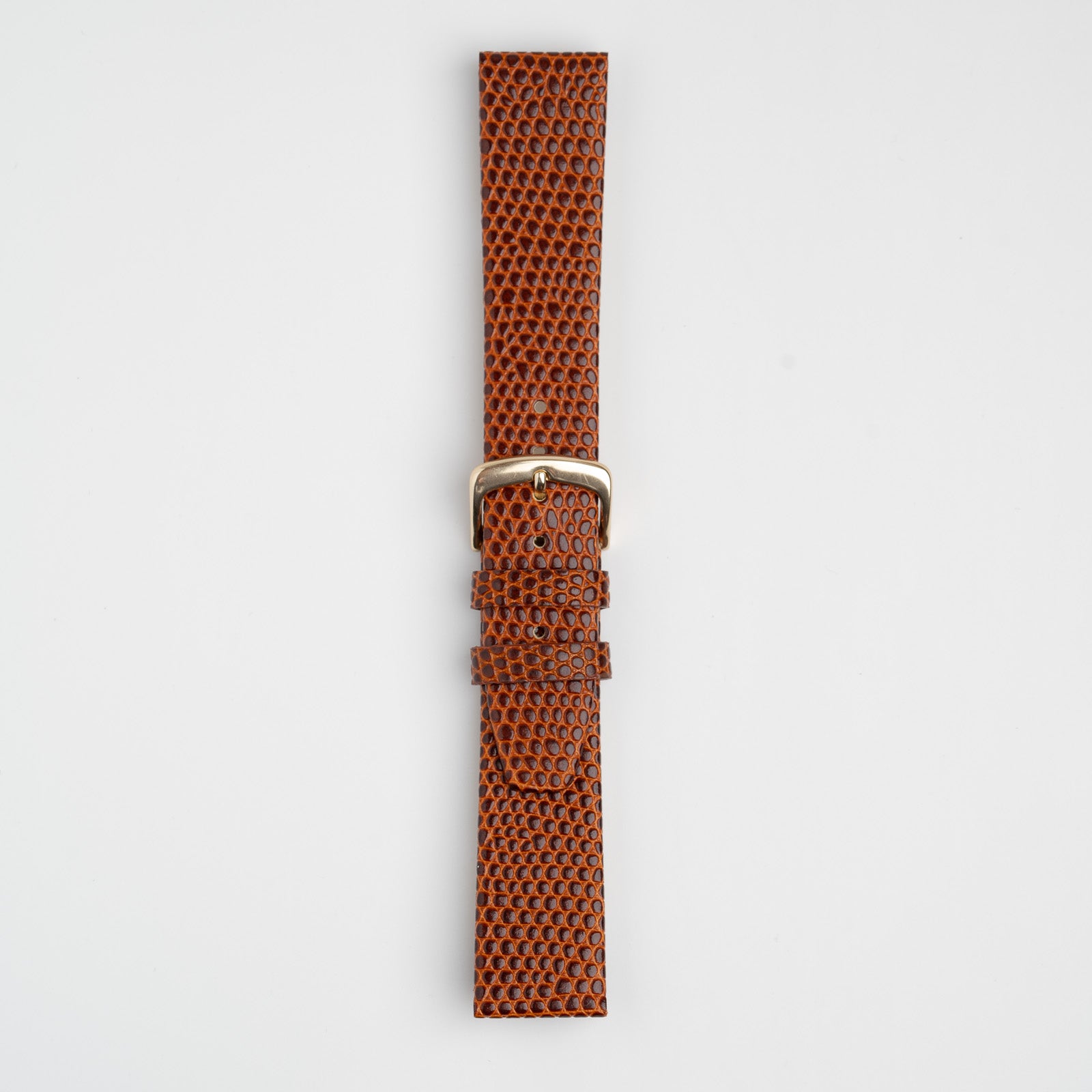 Lizard Flat Tan Watch Strap