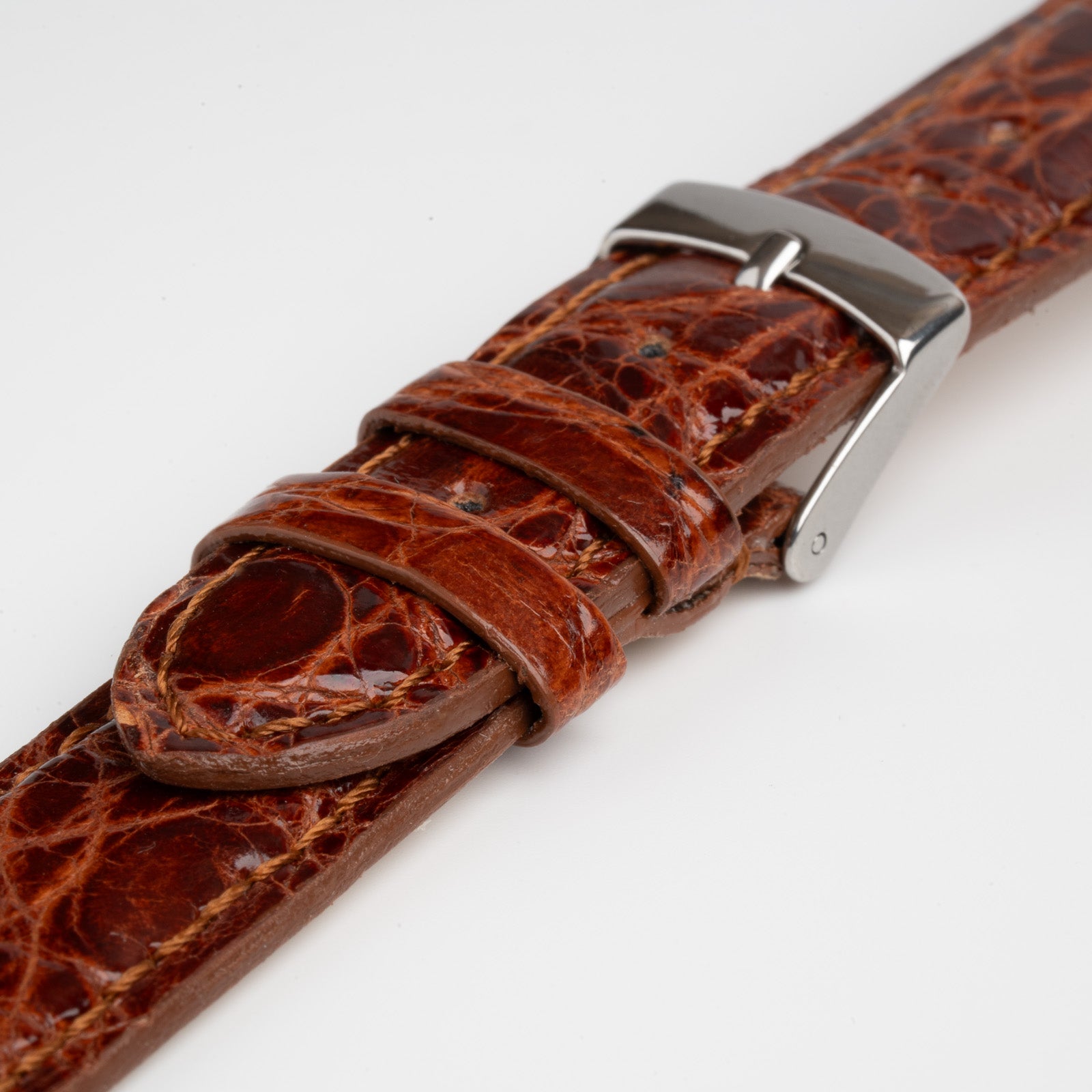 Autentico Crocodile Tan Watch Strap