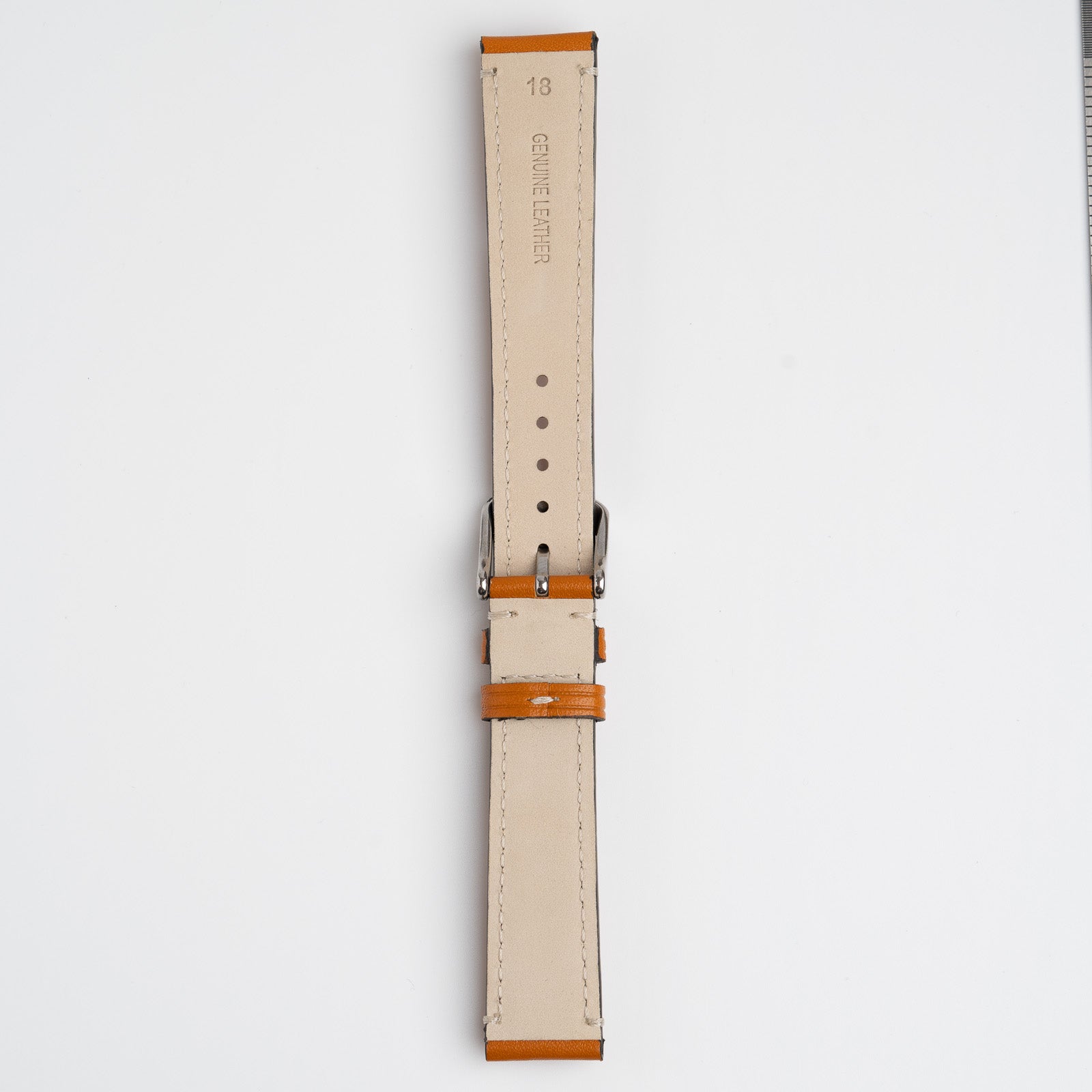 Handmade Contrast Tan Watch Strap