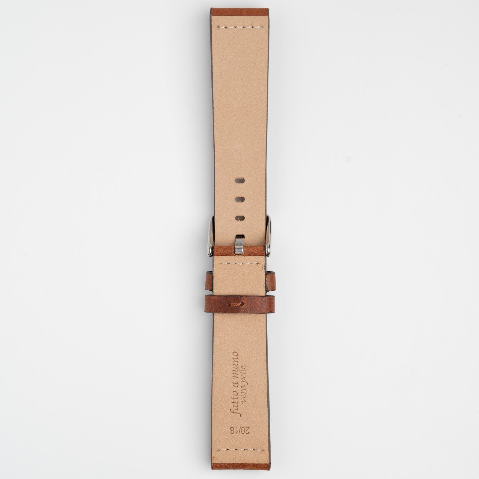 Handmade Smooth Tan Watch Strap