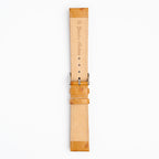 Sandbanks Ostrich Tan Watch Strap, underside showing the lining