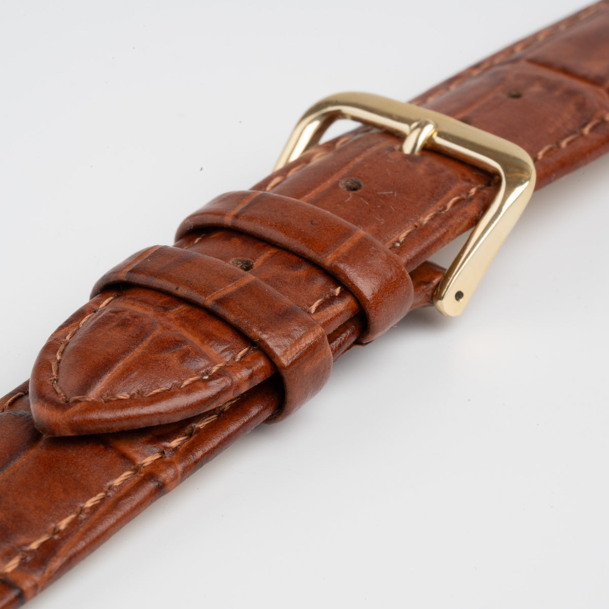 Alligator Value Padded Tan Watch Strap