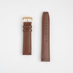 Calf Value Tan Watch Strap, both pieces laid flat