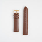 Buffalo Value Padded Tan Watch Strap, both pieces laid flat