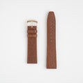 Natural Buffalo Tan Watch Strap, both pieces laid flat