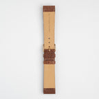 Natural Buffalo Tan Watch Strap, underside showing the lining