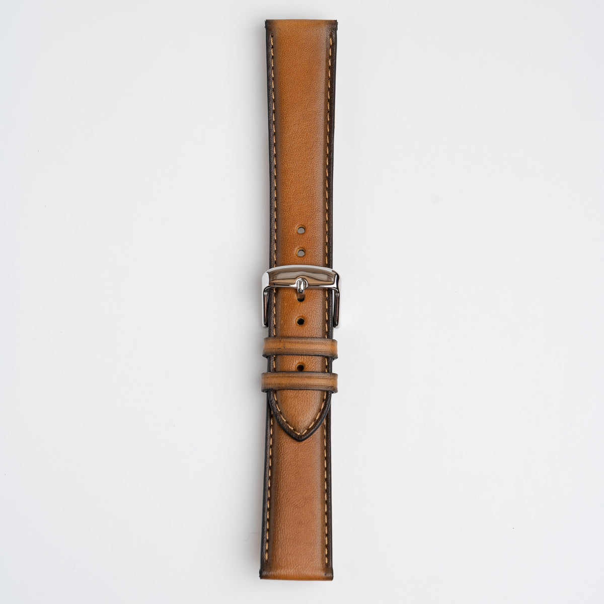 Vintage Smooth Tan Watch Strap