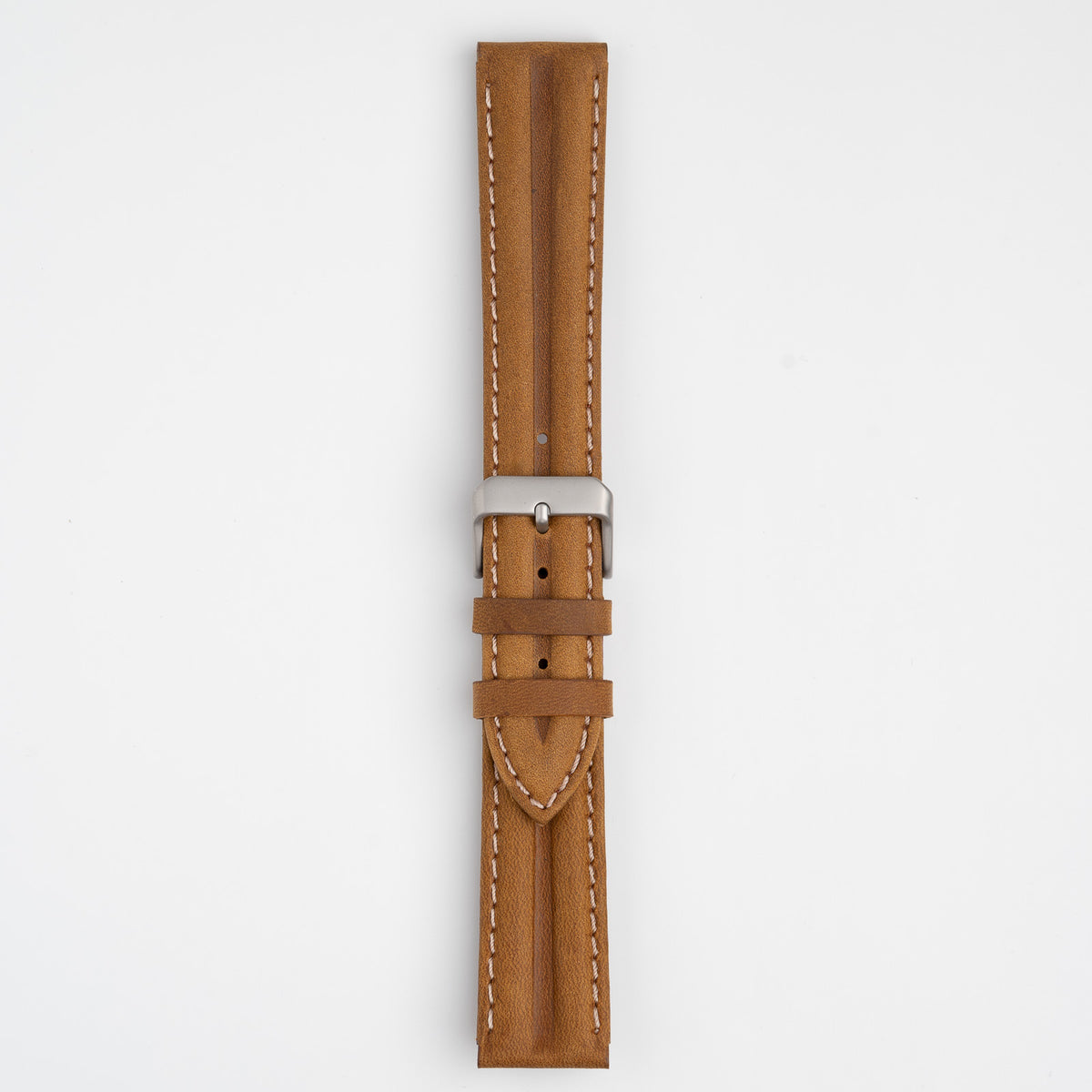 Submerge Double Ridge Tan Watch Strap