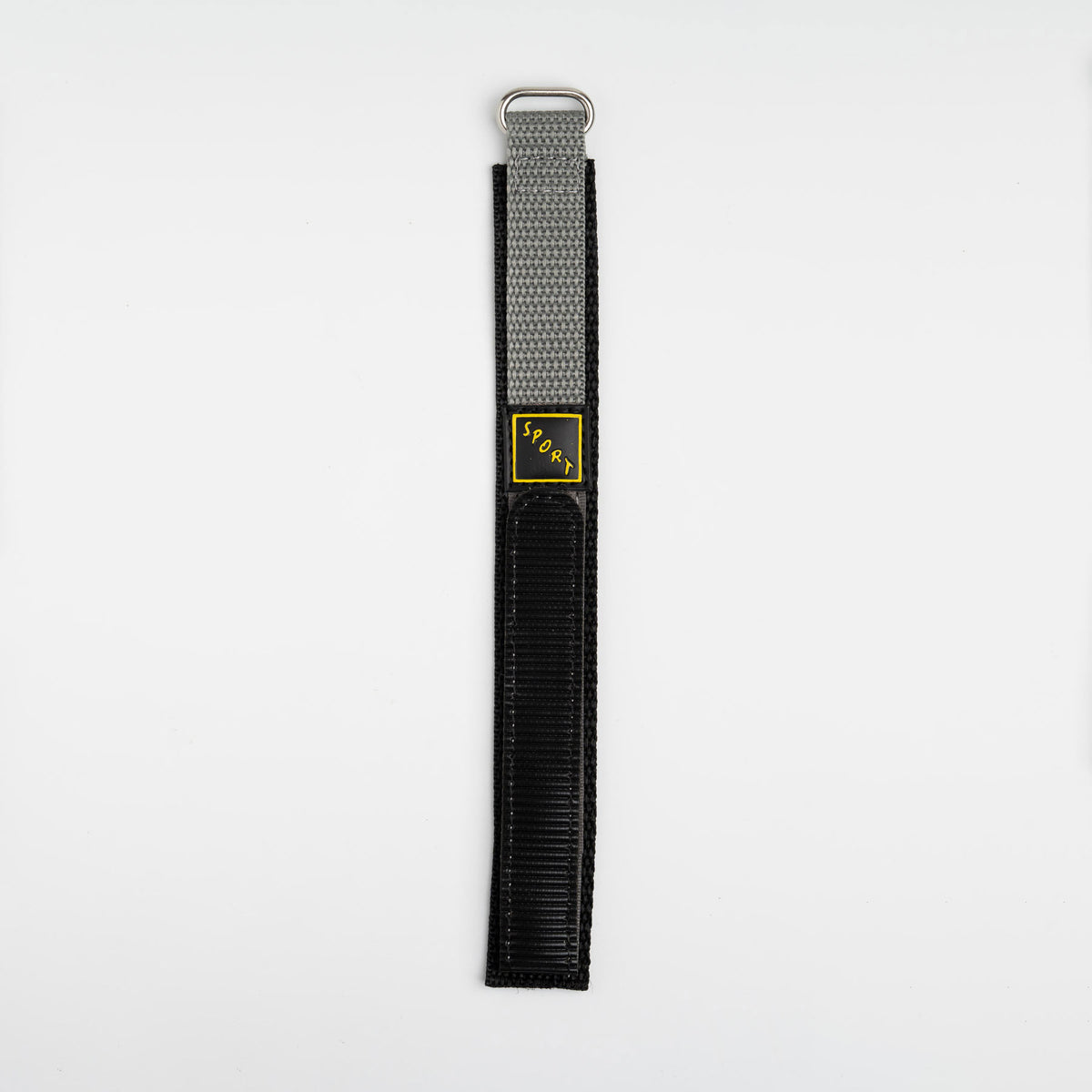 Grey Velcro Hook Loop Watch Strap