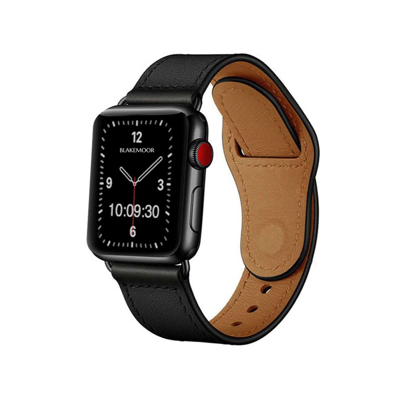 Walberswick Black Watch Strap For Apple
