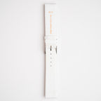 Apple Fibre White Watch Strap, underside showing the lining