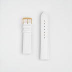 Buffalo Value XL White Watch Strap, both pieces laid flat
